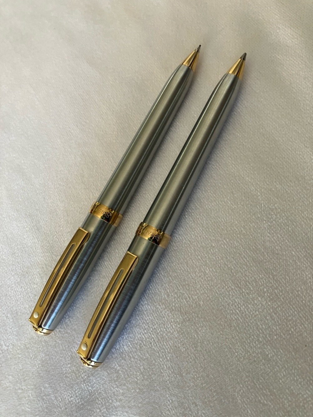 Vintage Sheaffer Prelude pen and pencil set white dot